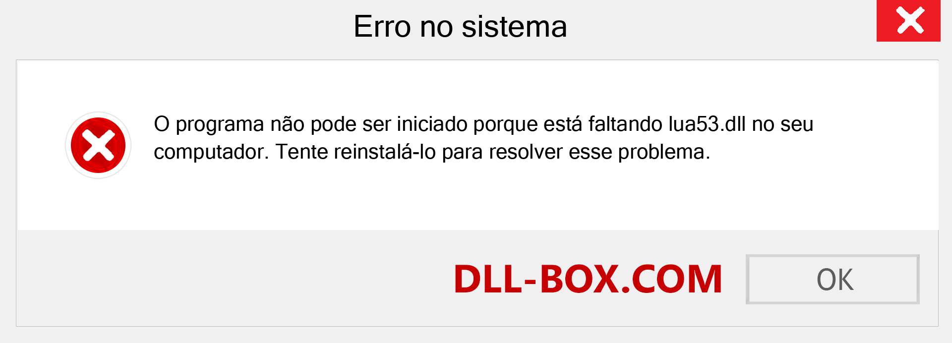 Arquivo lua53.dll ausente ?. Download para Windows 7, 8, 10 - Correção de erro ausente lua53 dll no Windows, fotos, imagens